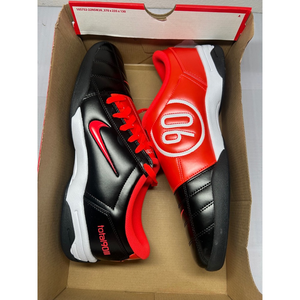 Nike Total 90 Black Bright Crimson Size 13 HQ2851 004 New/No Lid